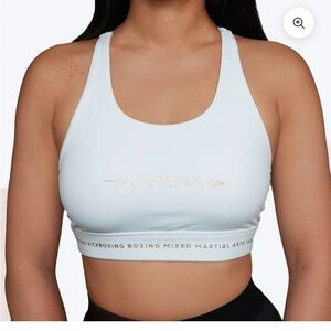 Athena Fight wear White Sports Bra
